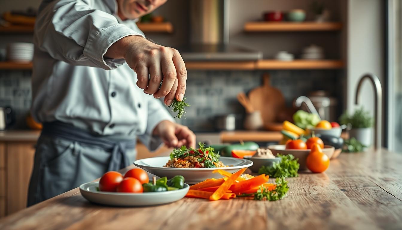 Comforting family dinner served at home