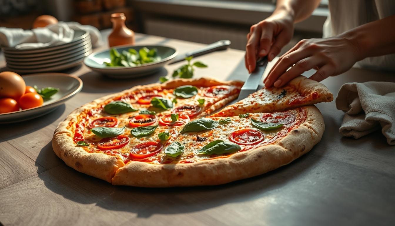 Freshly baked homemade cake in a kitchen setting